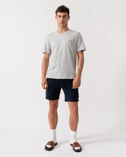 BOSS Orange Mix&Match Mens Stretch-Cotton Loungewear T-Shirt with Embroidered Logo - Light/Pastel Grey 051