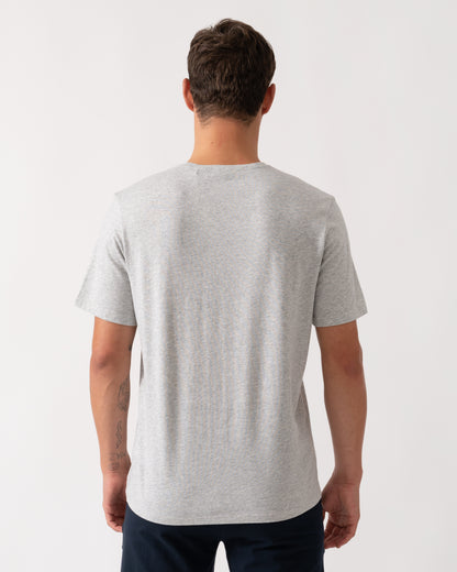 BOSS Orange Mix&Match Mens Stretch-Cotton Loungewear T-Shirt with Embroidered Logo - Light/Pastel Grey 051