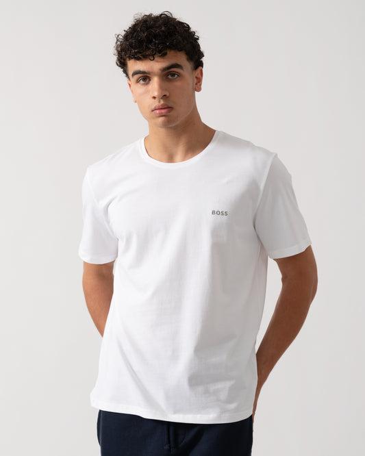BOSS Orange Mix&Match Mens Stretch-Cotton Loungewear T-Shirt with Embroidered Logo