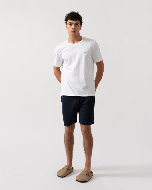 BOSS Orange Mix&Match Mens Stretch-Cotton Loungewear T-Shirt with Embroidered Logo - Open White 111