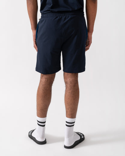 BOSS Orange Mix&Match Mens Stretch-Cotton Regular-Rise Loungewear Shorts with Embroidered Logo - Dark Blue 404