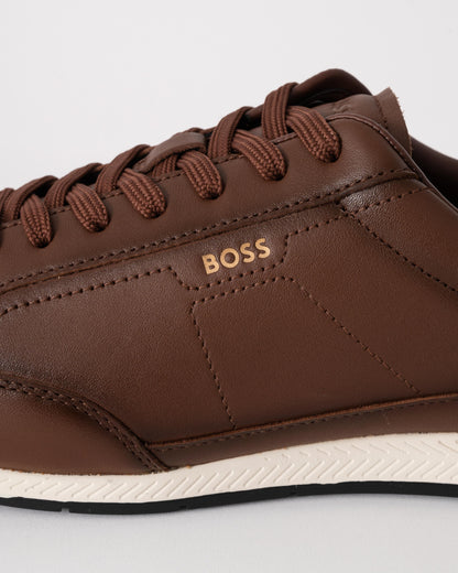 BOSS Orange Nitan Low Profile Bu Mens Trainers - Medium Brown 210