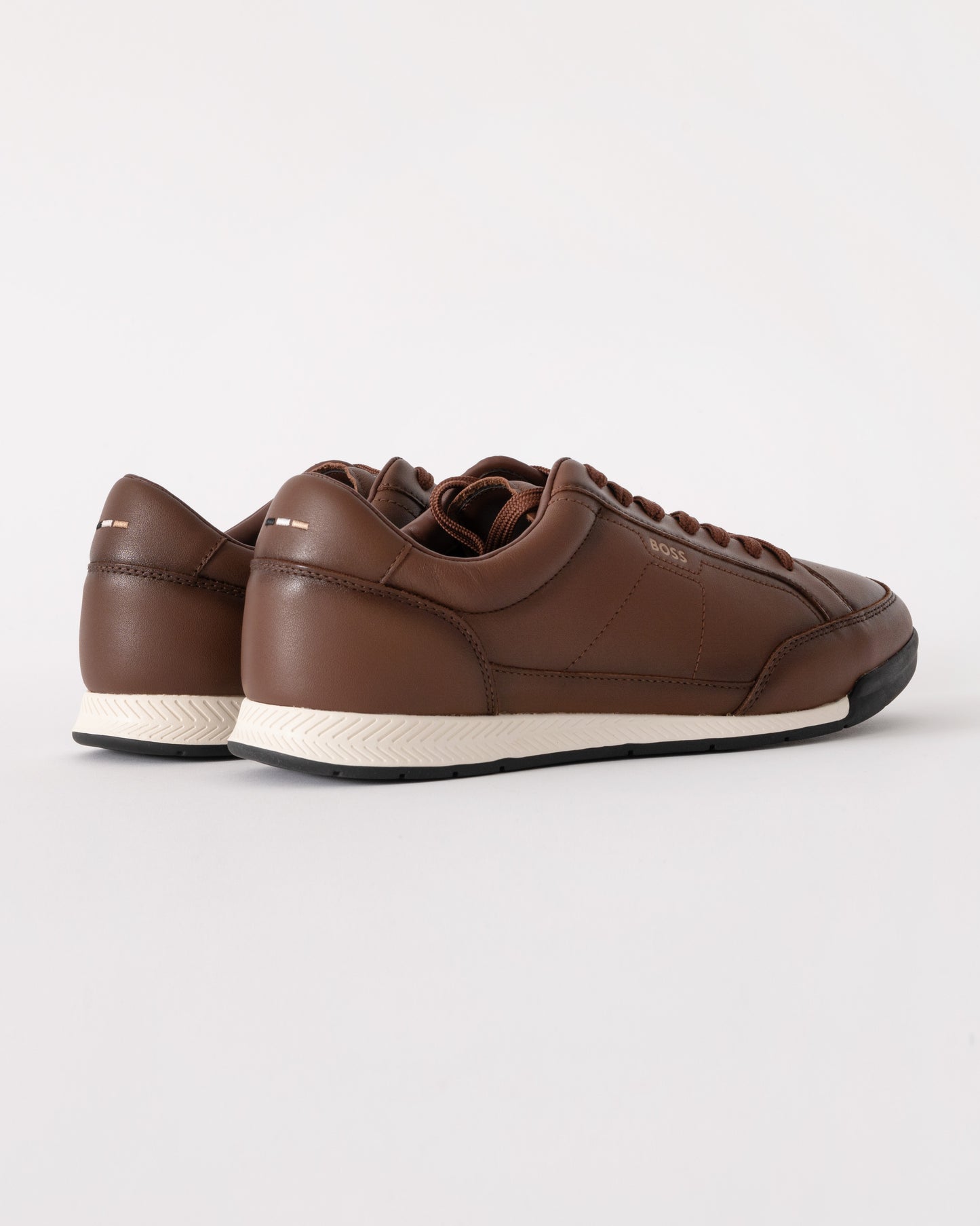BOSS Orange Nitan Low Profile Bu Mens Trainers - Medium Brown 210