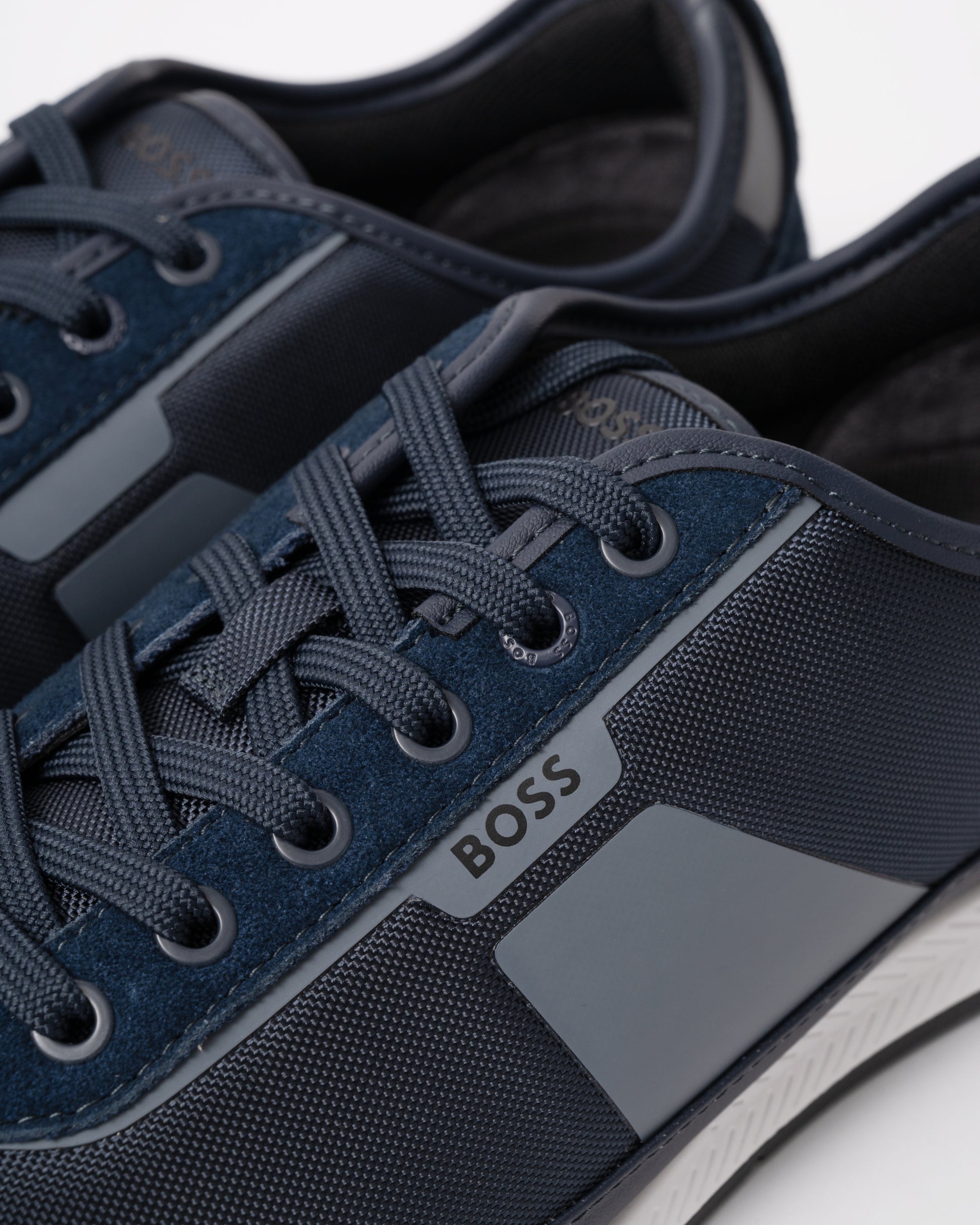 BOSS Orange Nitan Low Profile Nymith Trainers - Open Blue 462 detail