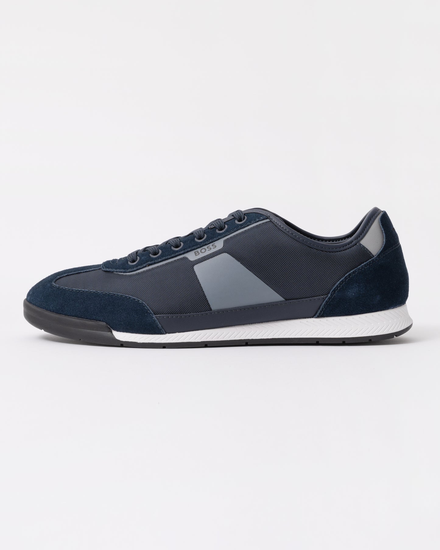 BOSS Orange Nitan Low Profile Nymith Trainers - Open Blue 462 side