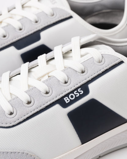 BOSS Orange Nitan Low Profile Nymith Trainers - Open White 140 detail