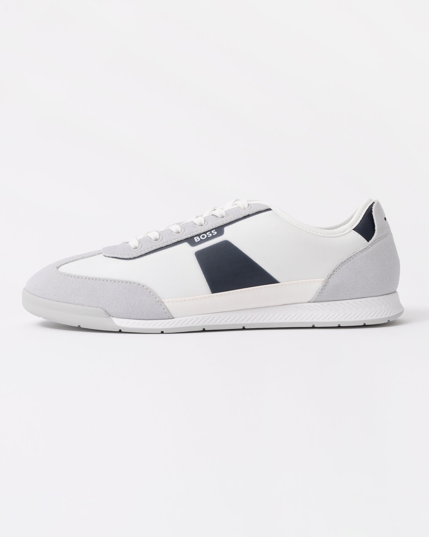 BOSS Orange Nitan Low Profile Nymith Trainers - Open White 140 side