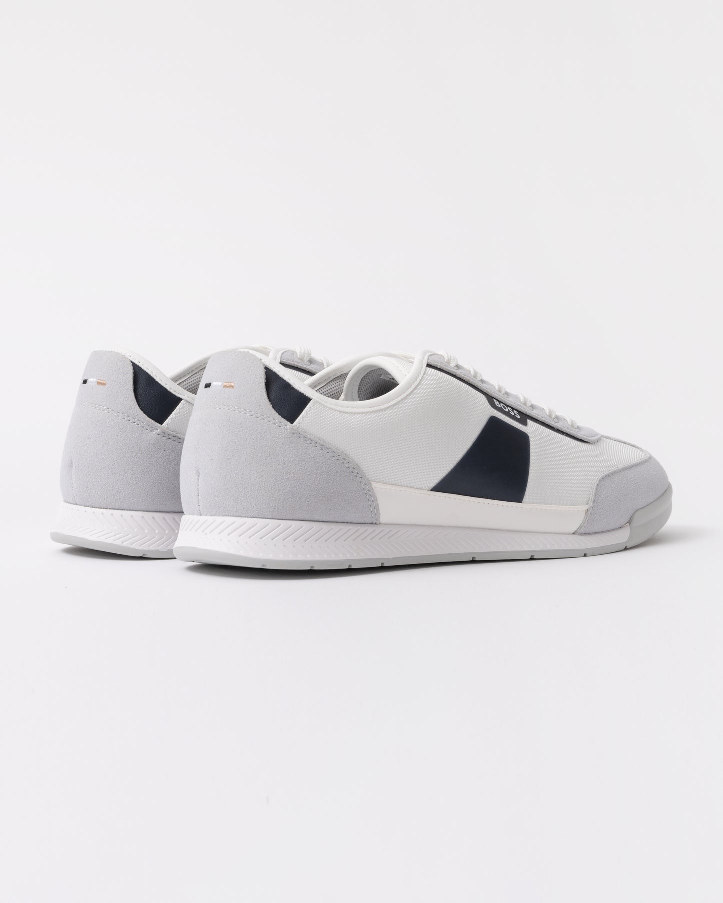 BOSS Orange Nitan Low Profile Nymith Trainers - Open White 140 back