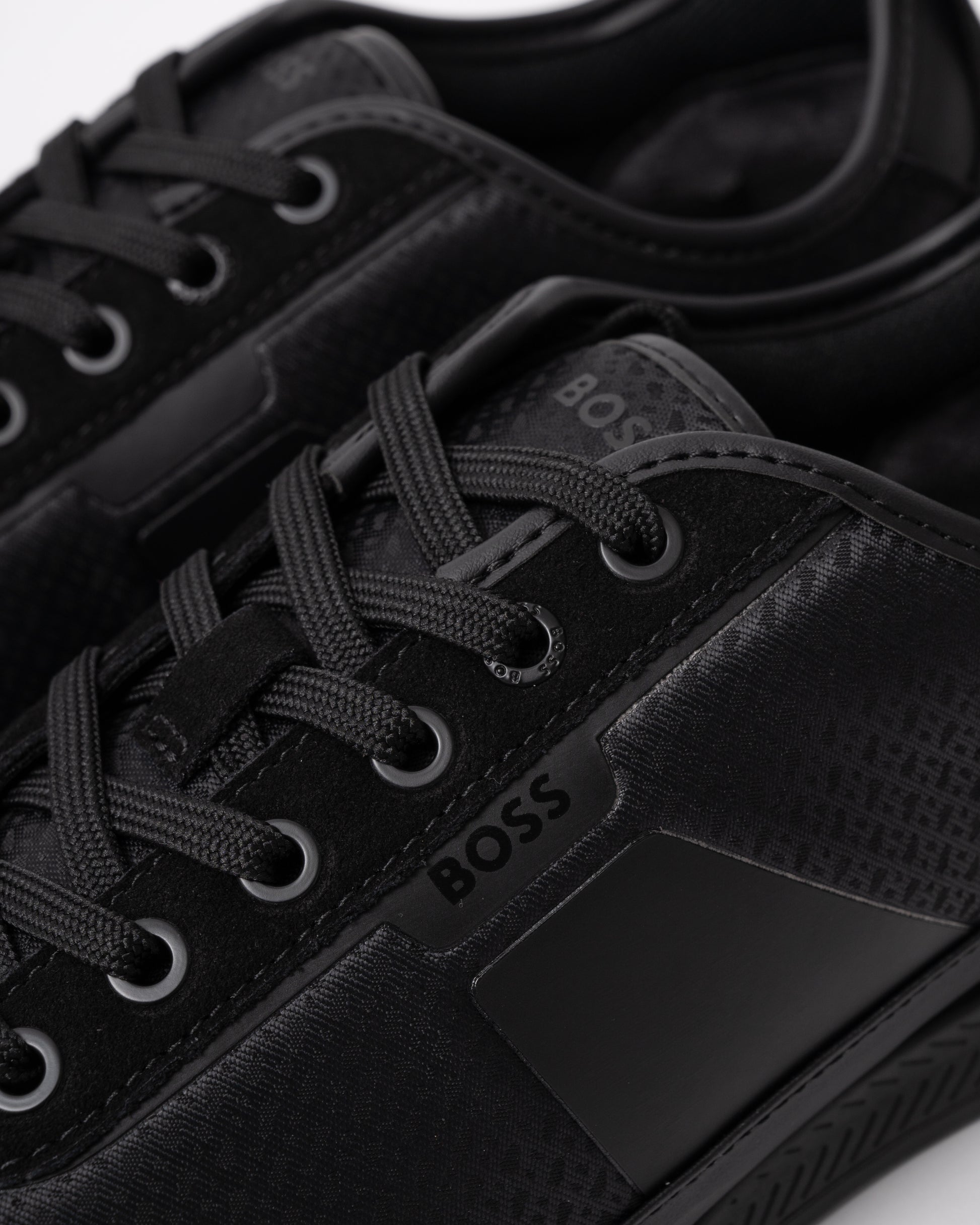BOSS Orange Nitan Low Profile Mens Trainers - Black 005 detail
