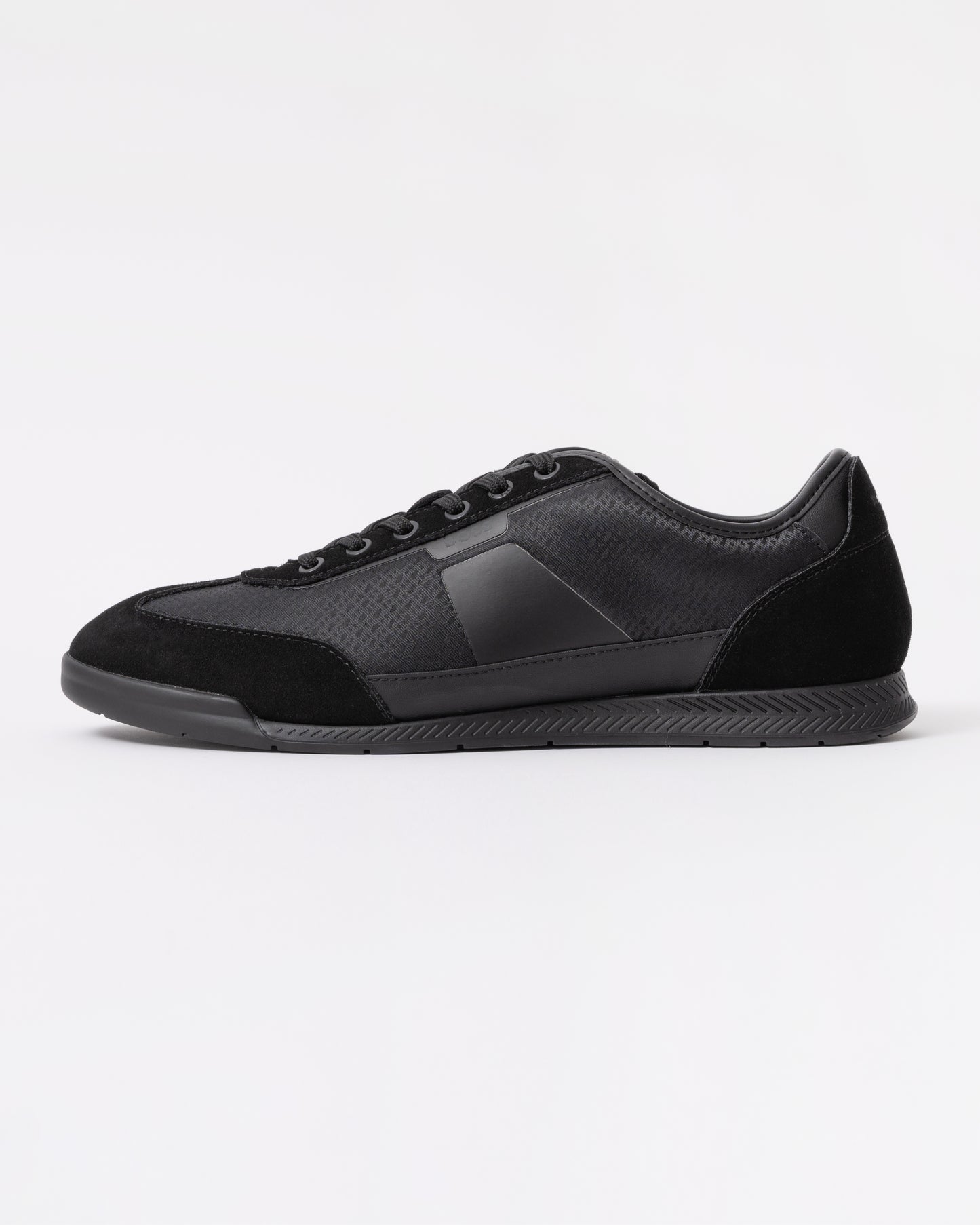 BOSS Orange Nitan Low Profile Mens Trainers - Black 005 side