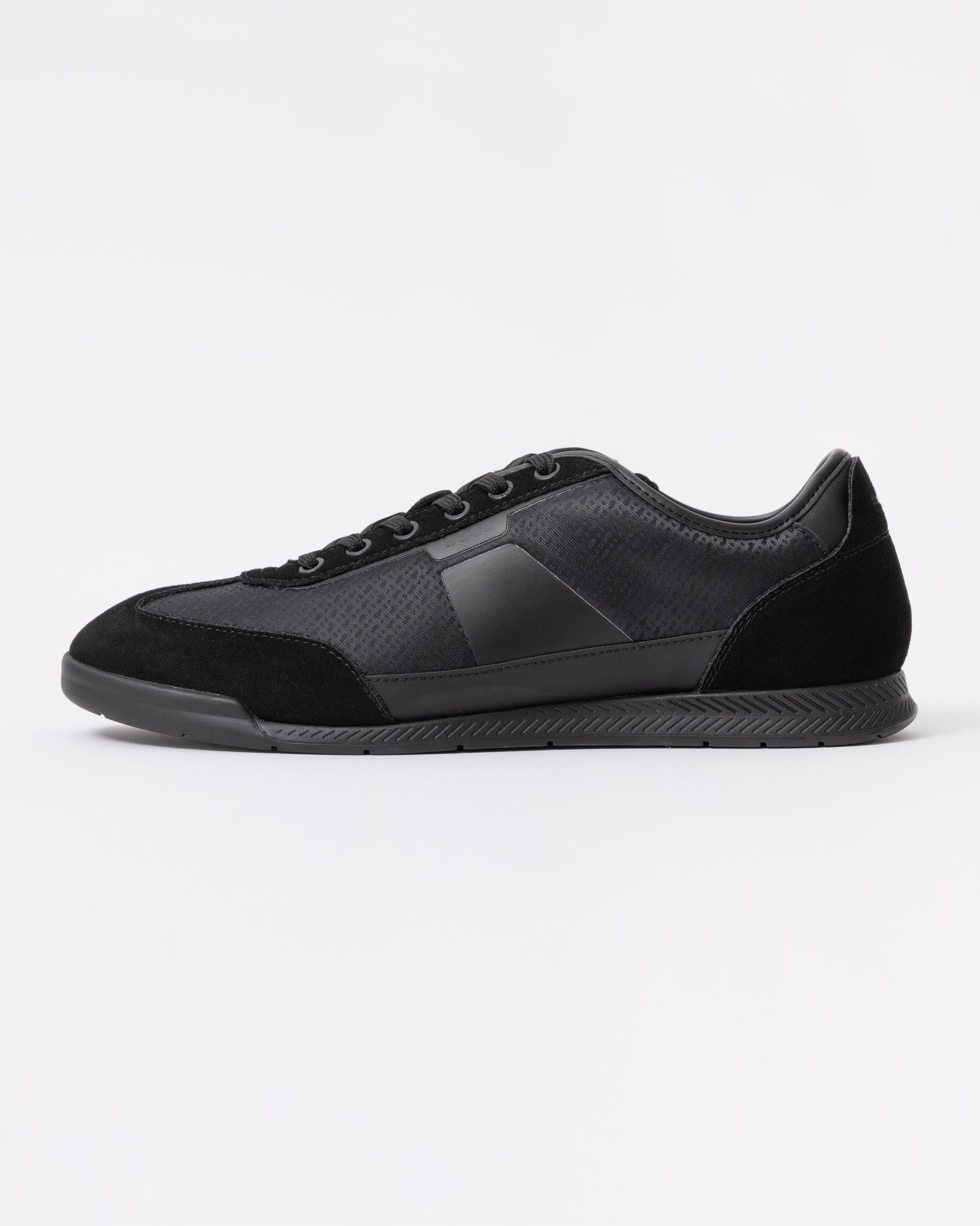 BOSS Orange Nitan Low Profile Mens Trainers - Black 005 side