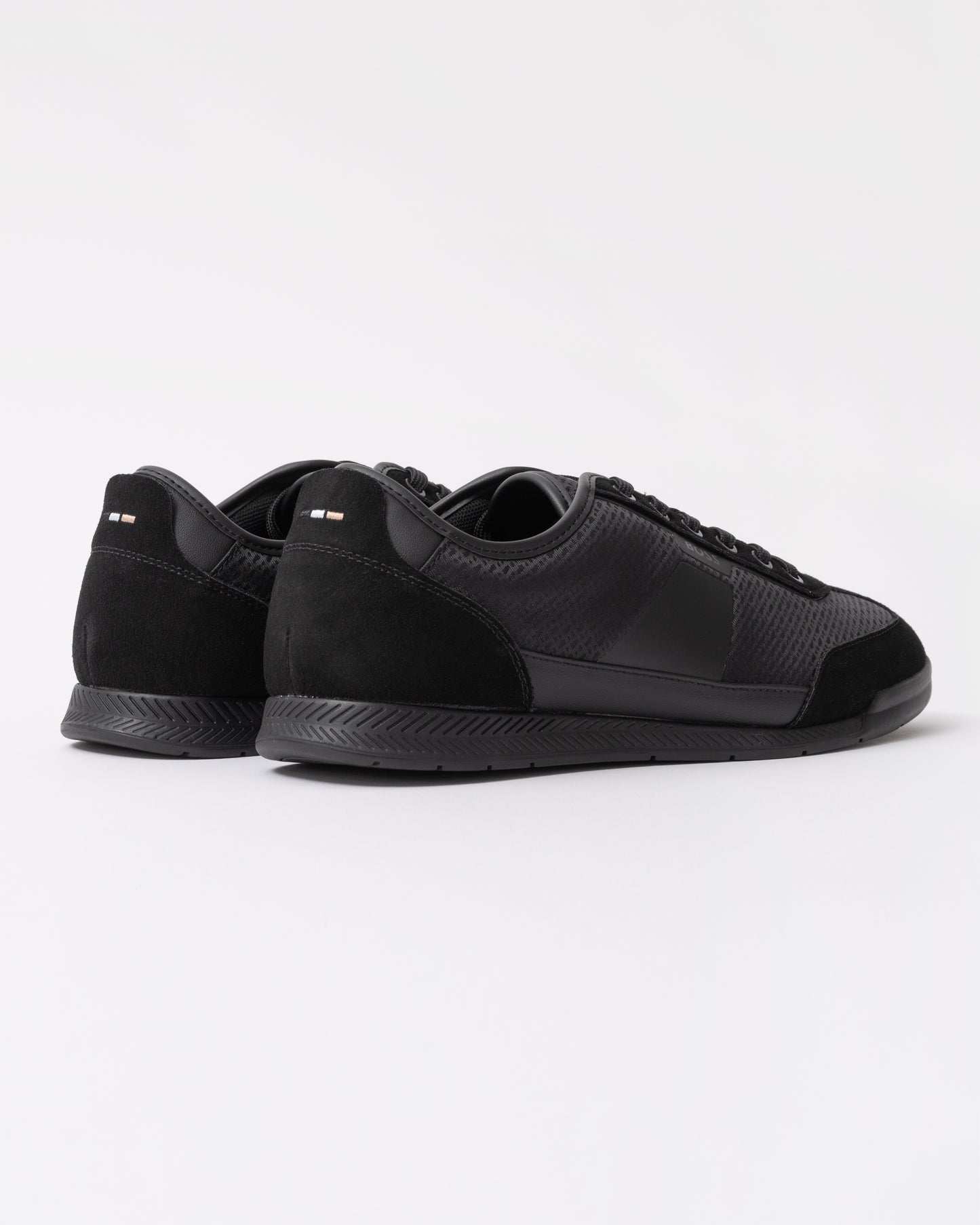 BOSS Orange Nitan Low Profile Mens Trainers - Black 005 back