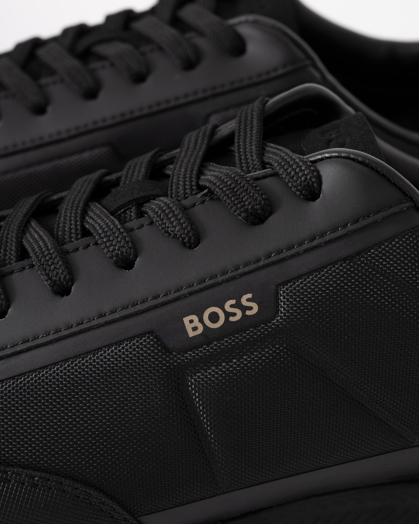 BOSS Orange Nitan_Lowp_txthem Mens Trainers - Black 007