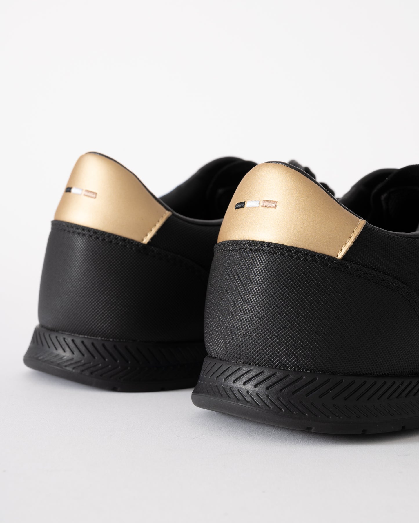 BOSS Orange Nitan_Lowp_txthem Mens Trainers - Black 007