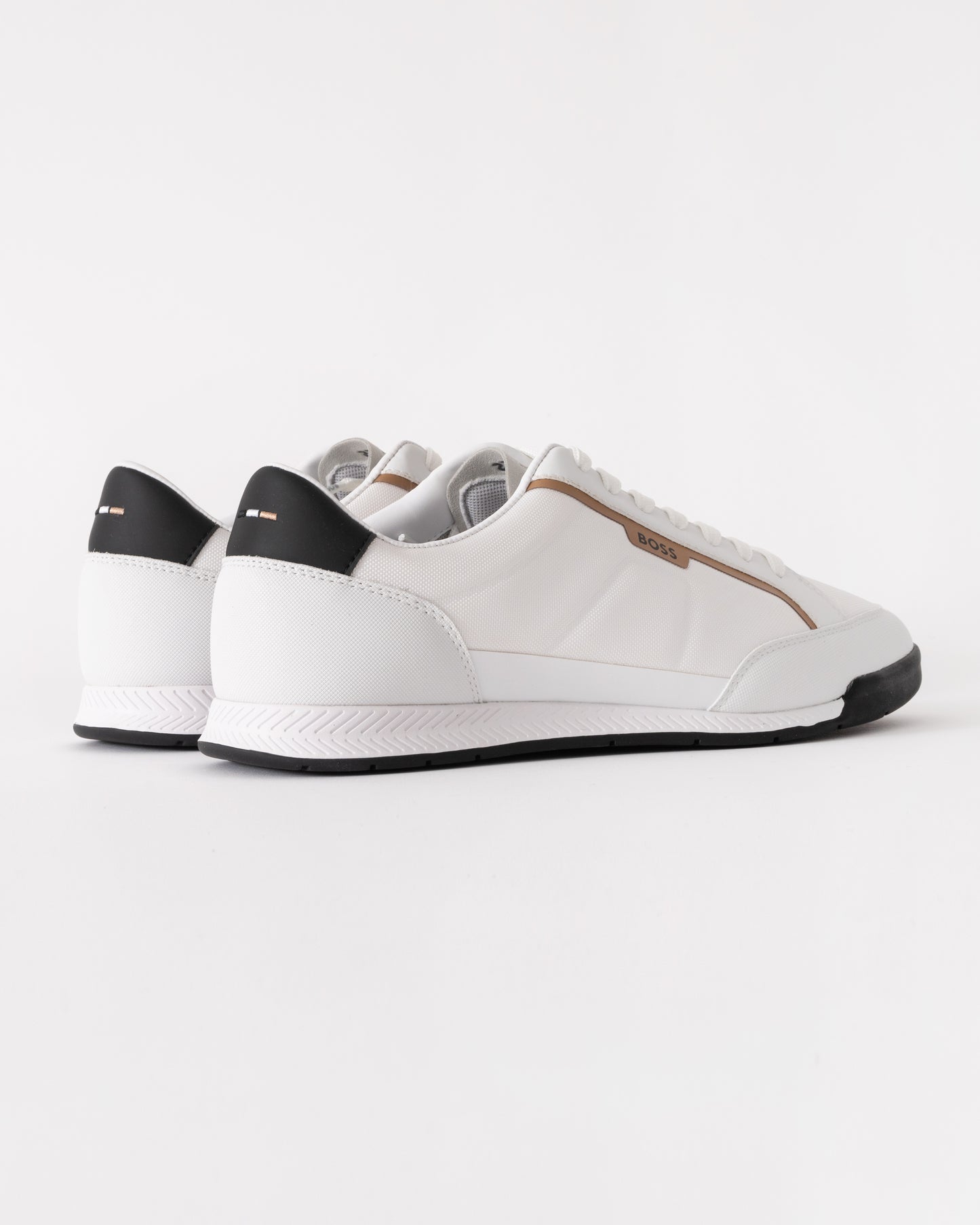 BOSS Orange Nitan Trainers - Open White 122 - CHO - Designer Mens Trainers