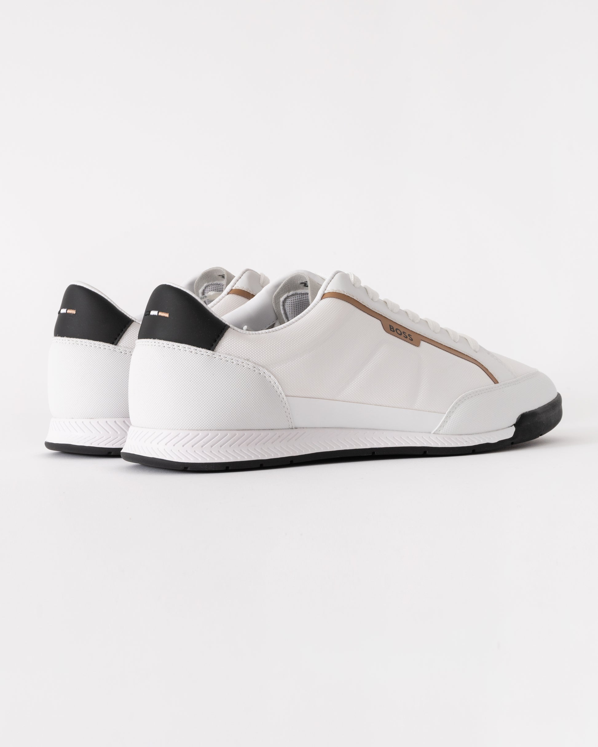 BOSS Orange Nitan Trainers - Open White 122 - CHO - Designer Mens Trainers