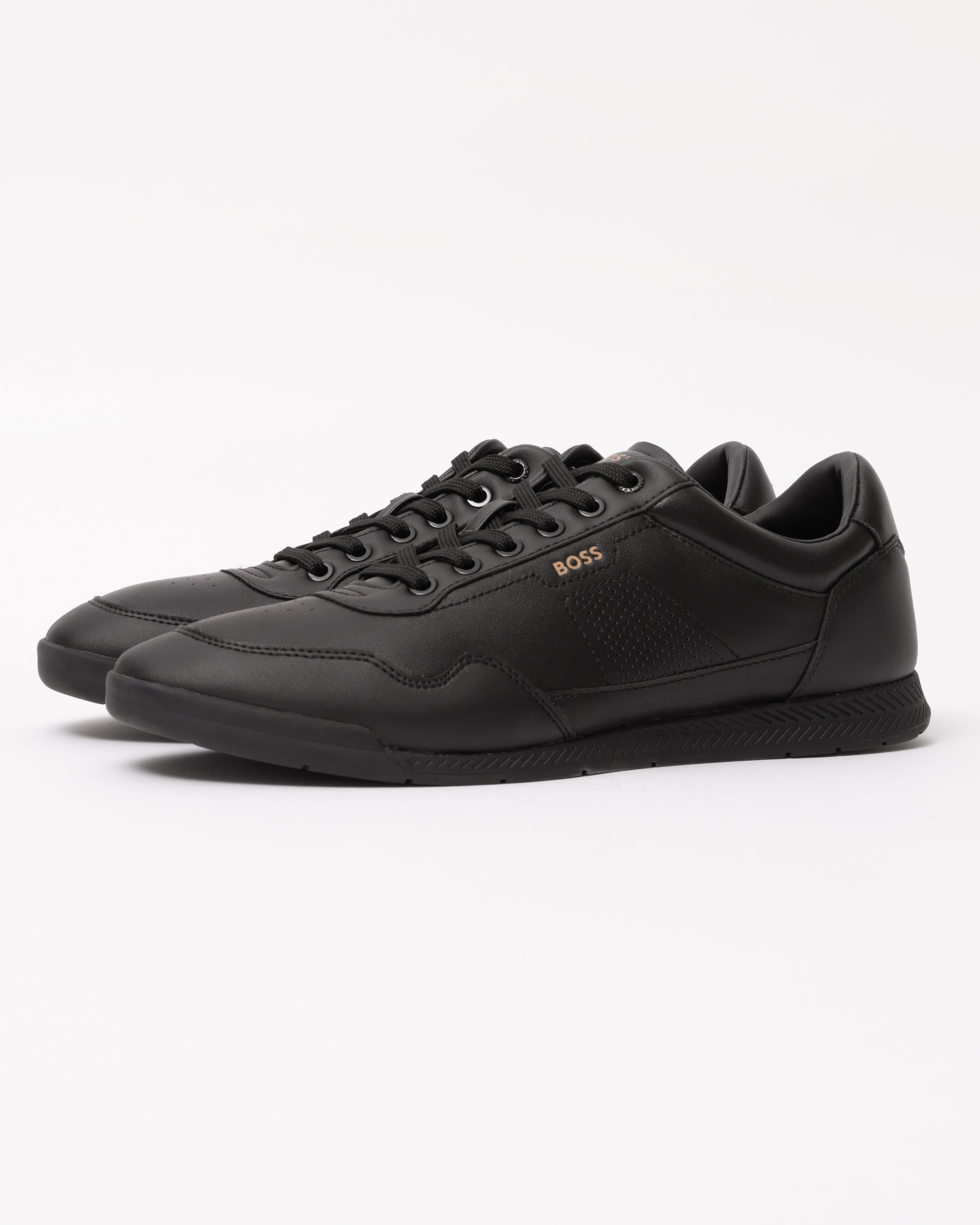 Boss Kurt Runner In Black Gold For Men | Hugo Boss Trainers Boss Kurt Runner In Black Gold For Men | Hugo Boss Trainers