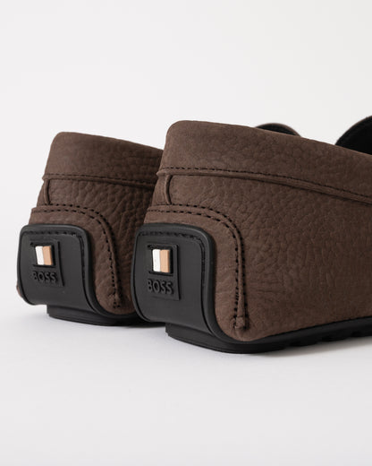 BOSS Orange Noel Mens Moccasins 50548116 - Dark Brown 205