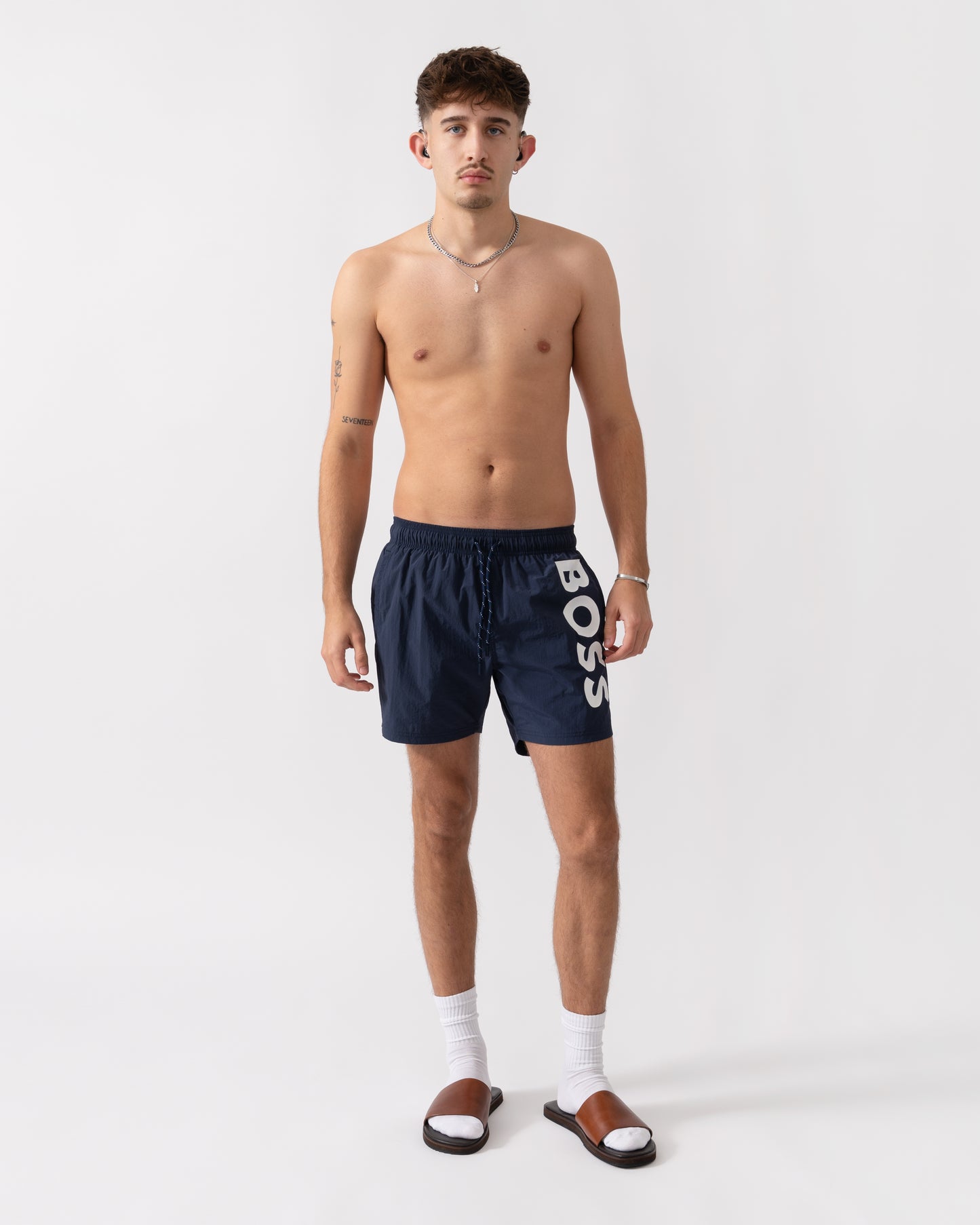 BOSS Orange Octopus Mens Swim Shorts NOS - Navy 413