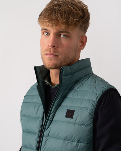 BOSS Orange Odeno 2 Mens Gilet - Open Green 369