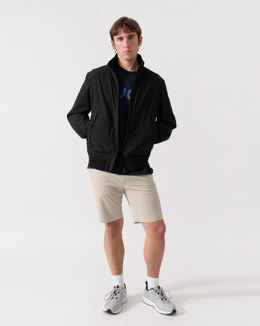 BOSS Orange Olik Mens Water-Repellent Softshell Jacket with Detachable Sleeves  - Black 001