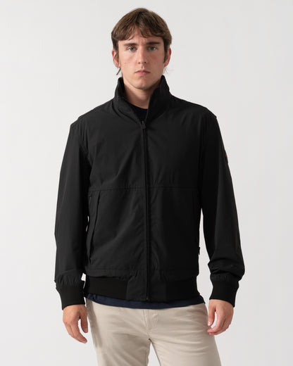 BOSS Orange Olik Mens Water-Repellent Softshell Jacket with Detachable Sleeves  - Black 001