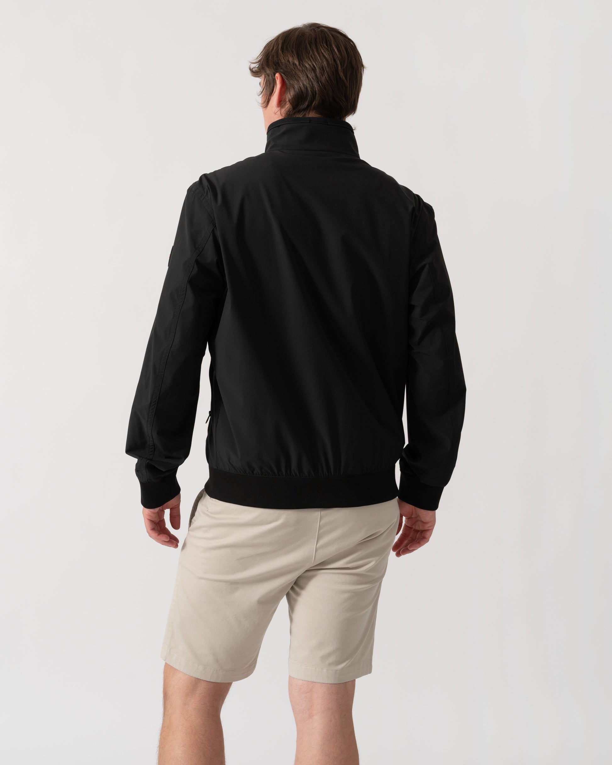 BOSS Orange Olik Mens Water-Repellent Softshell Jacket with Detachable Sleeves  - Black 001