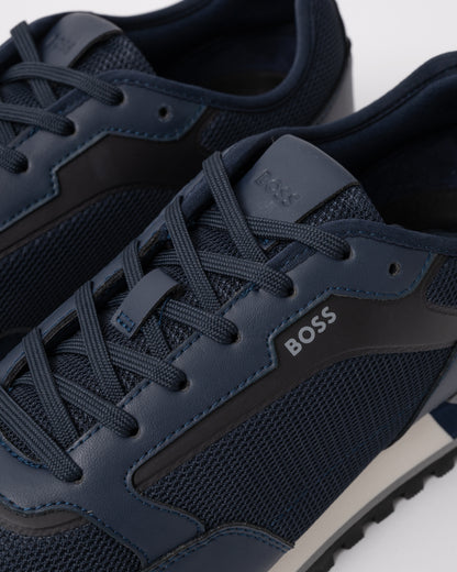 BOSS Orange Mens Parkour Runn Methn Trainers - Black 005 detail