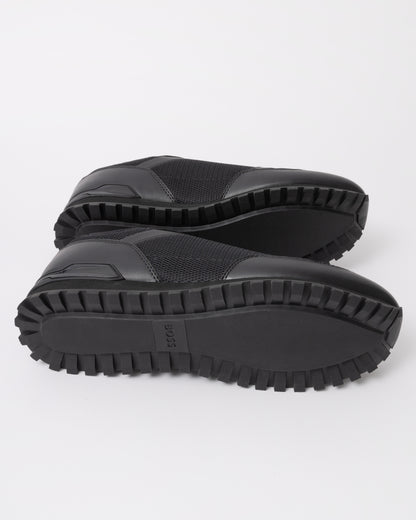 BOSS Orange Parkour L Runn Methn Trainers - Dark Blue 401 sole