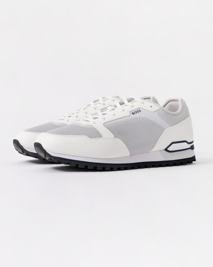 BOSS Orange Mens Parkour Runn Meth Trainers - Natural 104 front