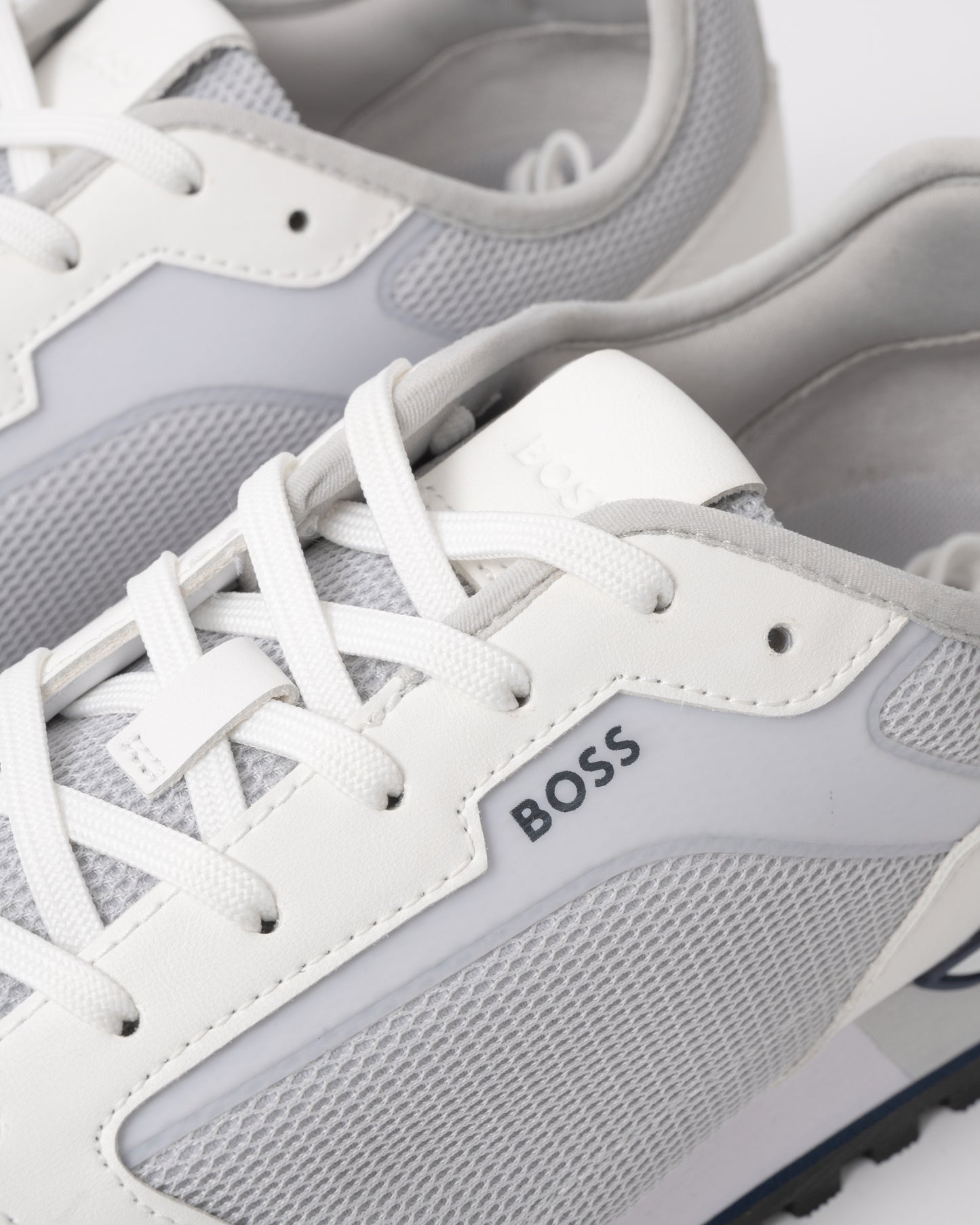 BOSS Orange Mens Parkour Runn Meth Trainers - Natural 104 detail