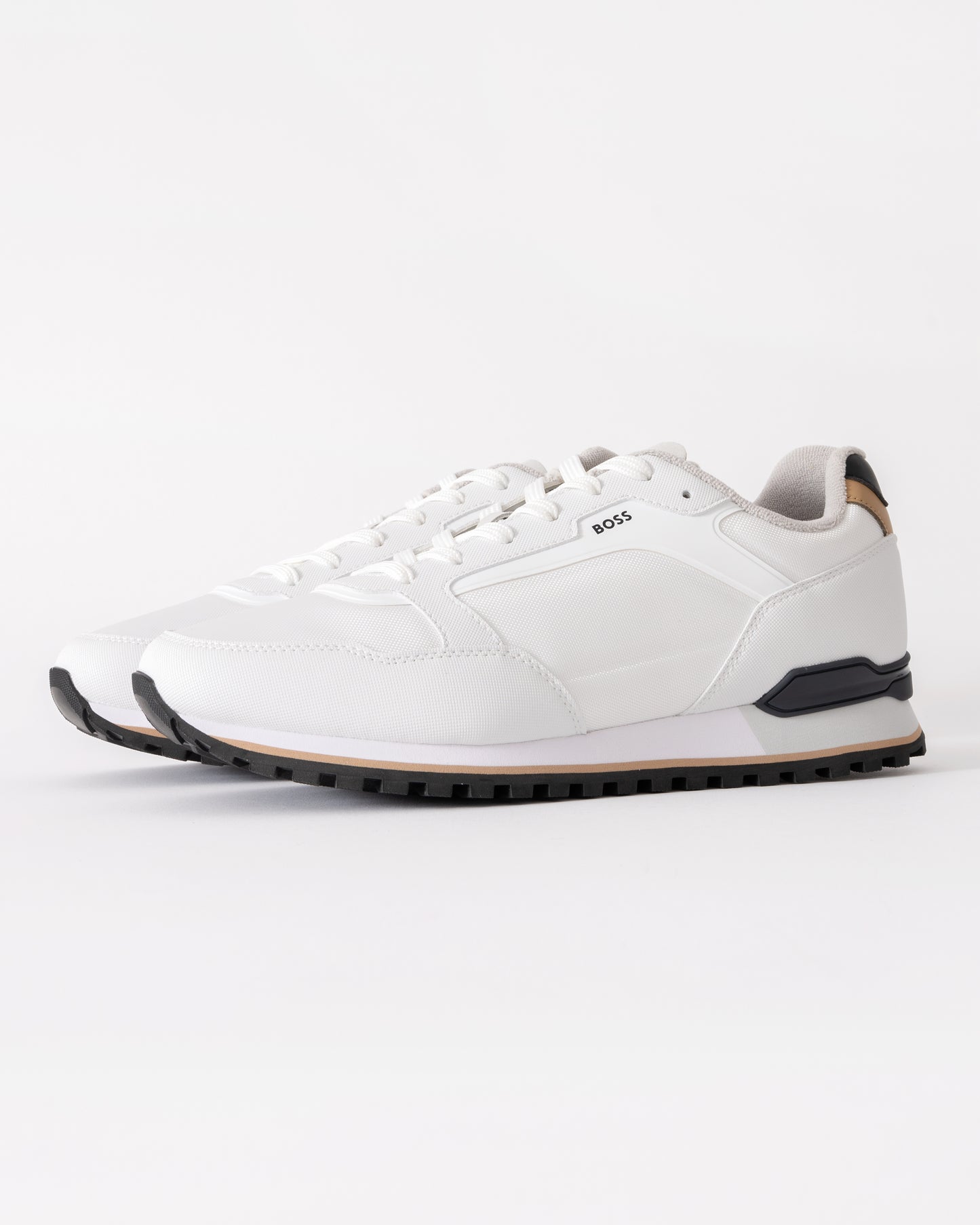 BOSS Orange Parkour-L_Runn_txhf Mens Trainers - Open White 122