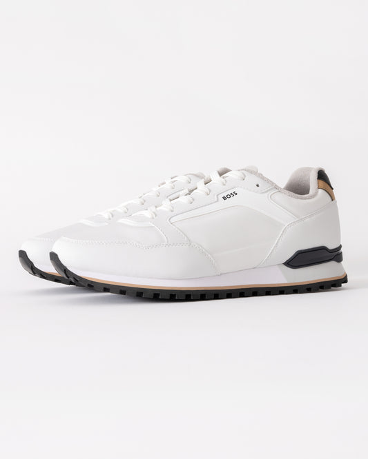 BOSS Orange Parkour-L_Runn_txhf Mens Trainers - Open White 122