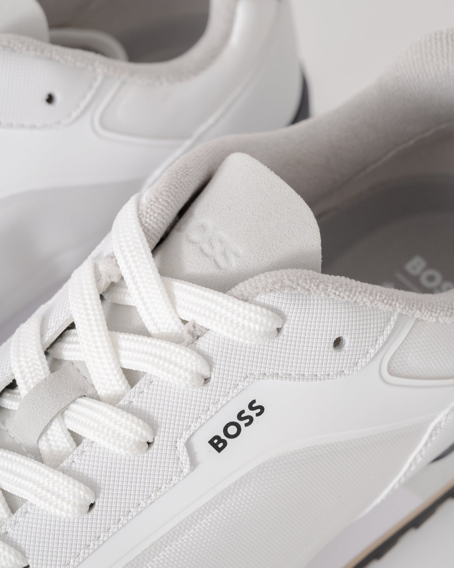 BOSS Orange Parkour-L_Runn_txhf Mens Trainers - Open White 122