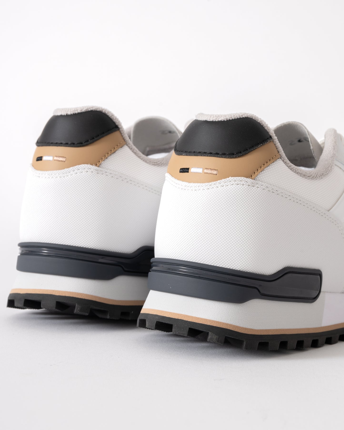 BOSS Orange Parkour-L_Runn_txhf Mens Trainers - Open White 122