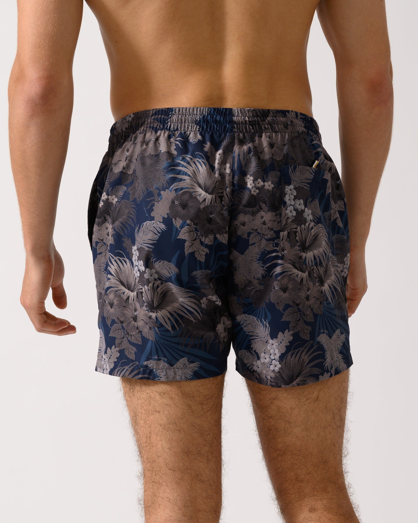 BOSS Orange Piranha Mens Tropical Print Quick-Drying Swim Shorts - Medium Brown 210