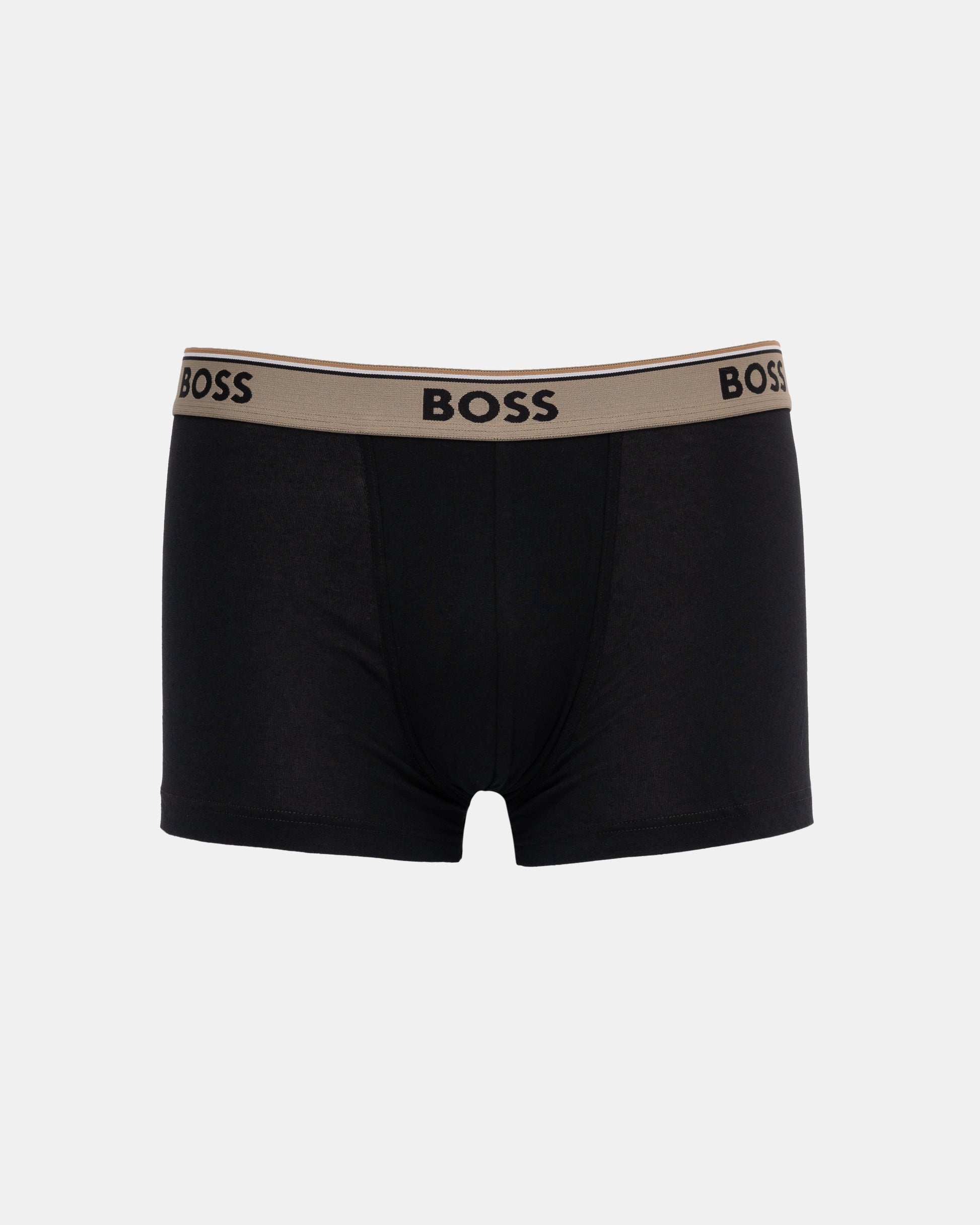 BOSS Orange Power 3-Pack Mens Trunks - Black 004 - CHO - Designer Mens Underwear