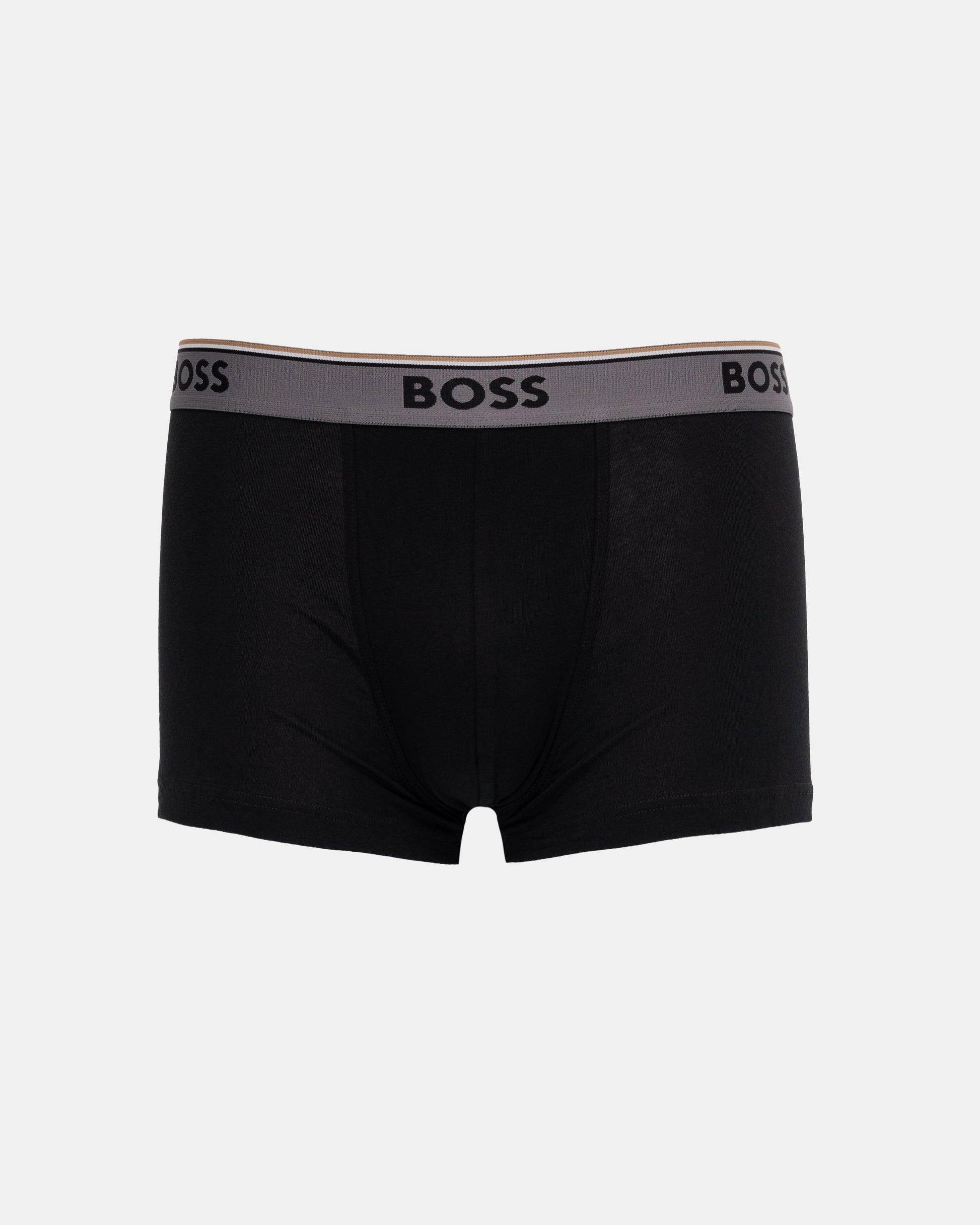 BOSS Orange Power 3-Pack Mens Trunks - Black 004 - CHO - Designer Mens Underwear