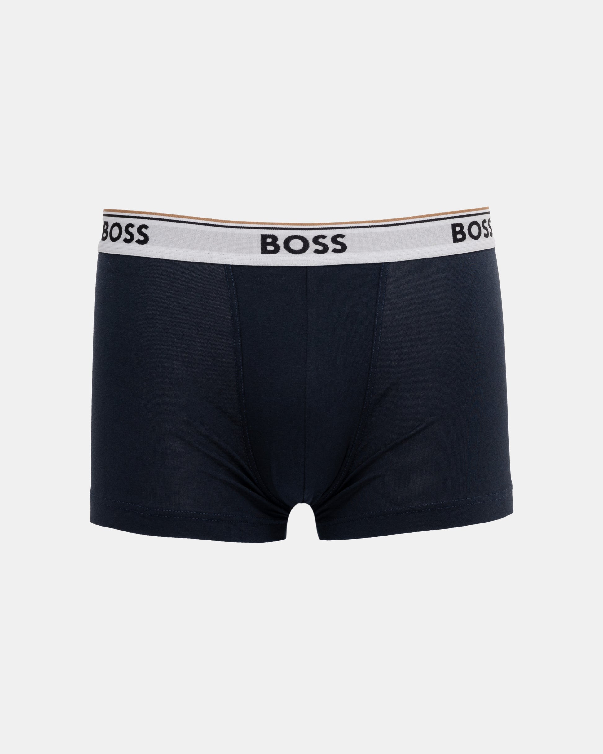 BOSS Orange Power 3-Pack Mens Trunks - Open Blue 461 - CHO - Designer Mens Underwear