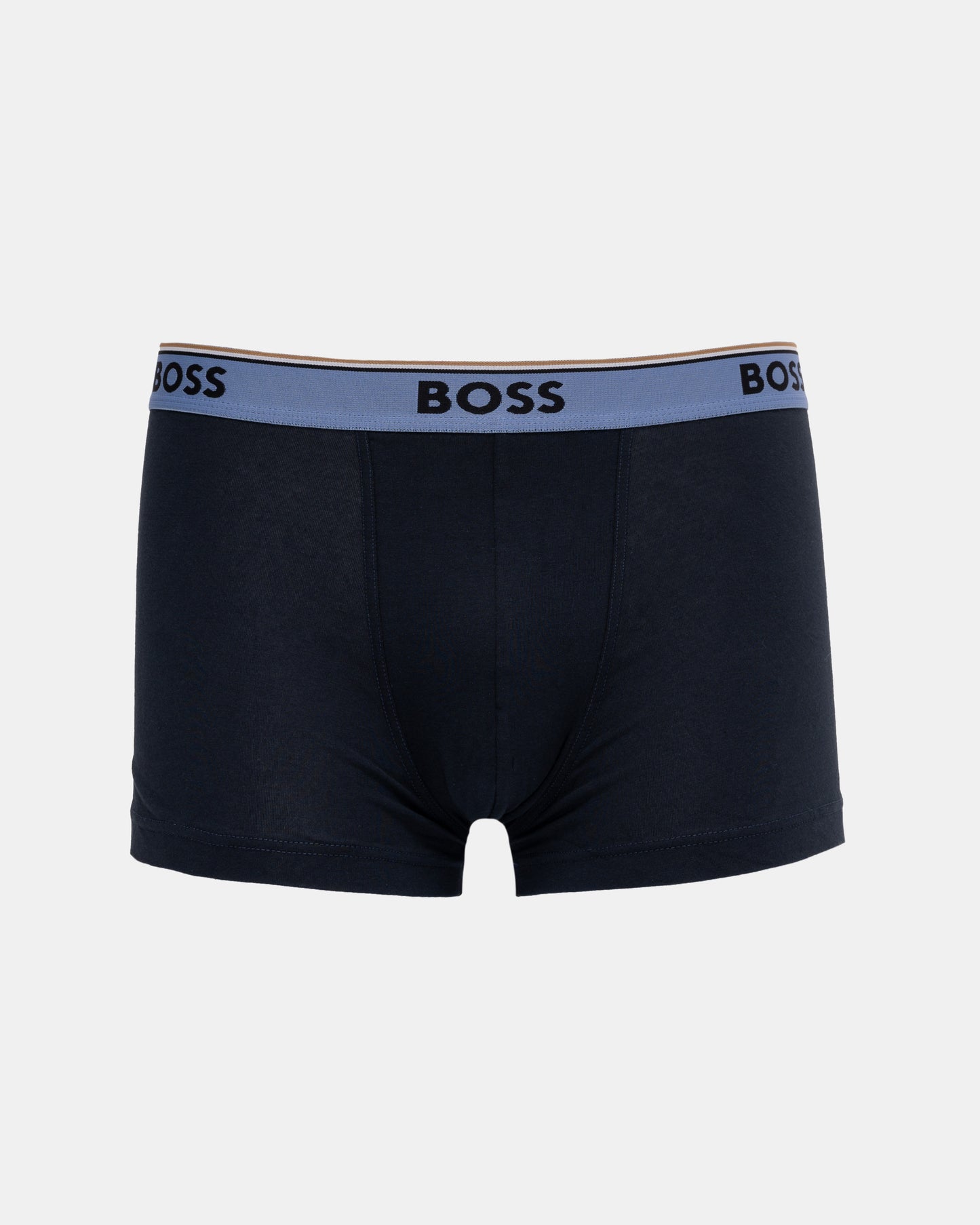 BOSS Orange Power 3-Pack Mens Trunks - Open Blue 461 - CHO - Designer Mens Underwear