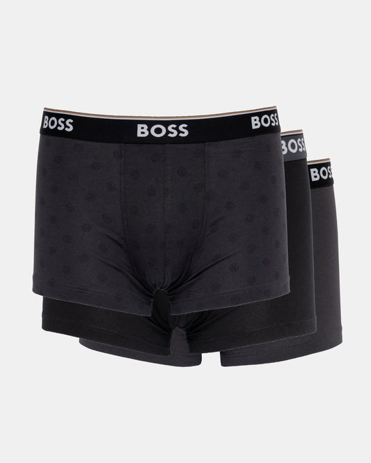 BOSS Orange Power Design Mens 3-Pack Trunks - Open Miscellaneous 960