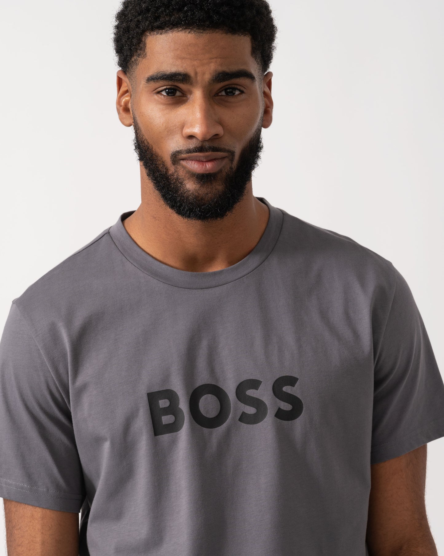 BOSS Orange RN Relaxed Fit T-Shirt With Contrast Logo detail
