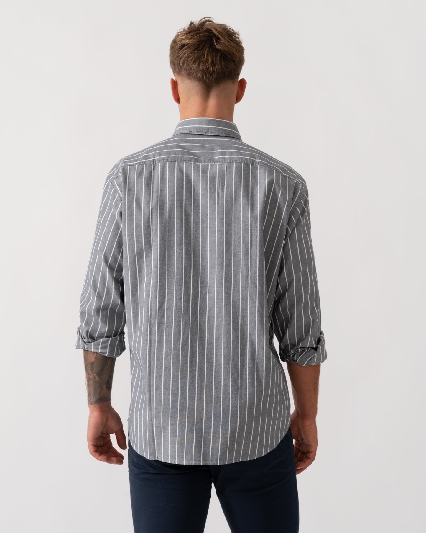 BOSS Orange Ricoplus Shirt - Dark Blue 404 - back
