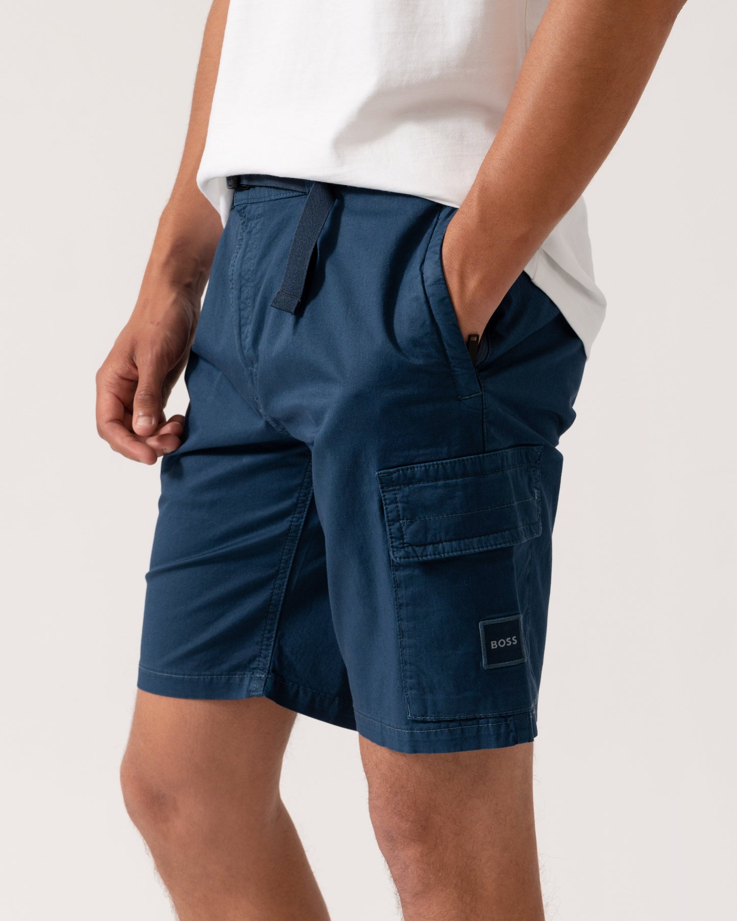 BOSS Orange Sariel Mens Shorts - Open Blue 466