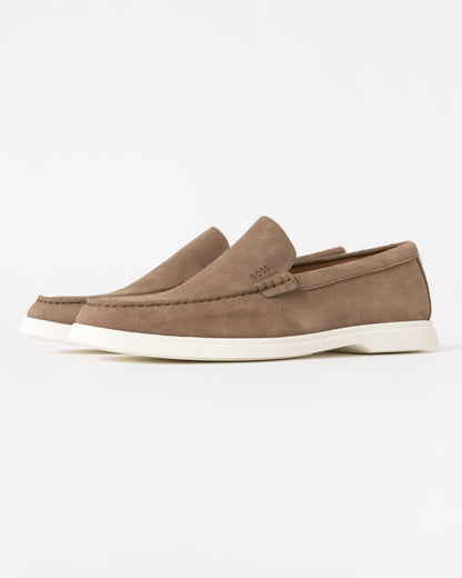BOSS Orange Sienna Mens Suede Loafers - Medium Beige 260