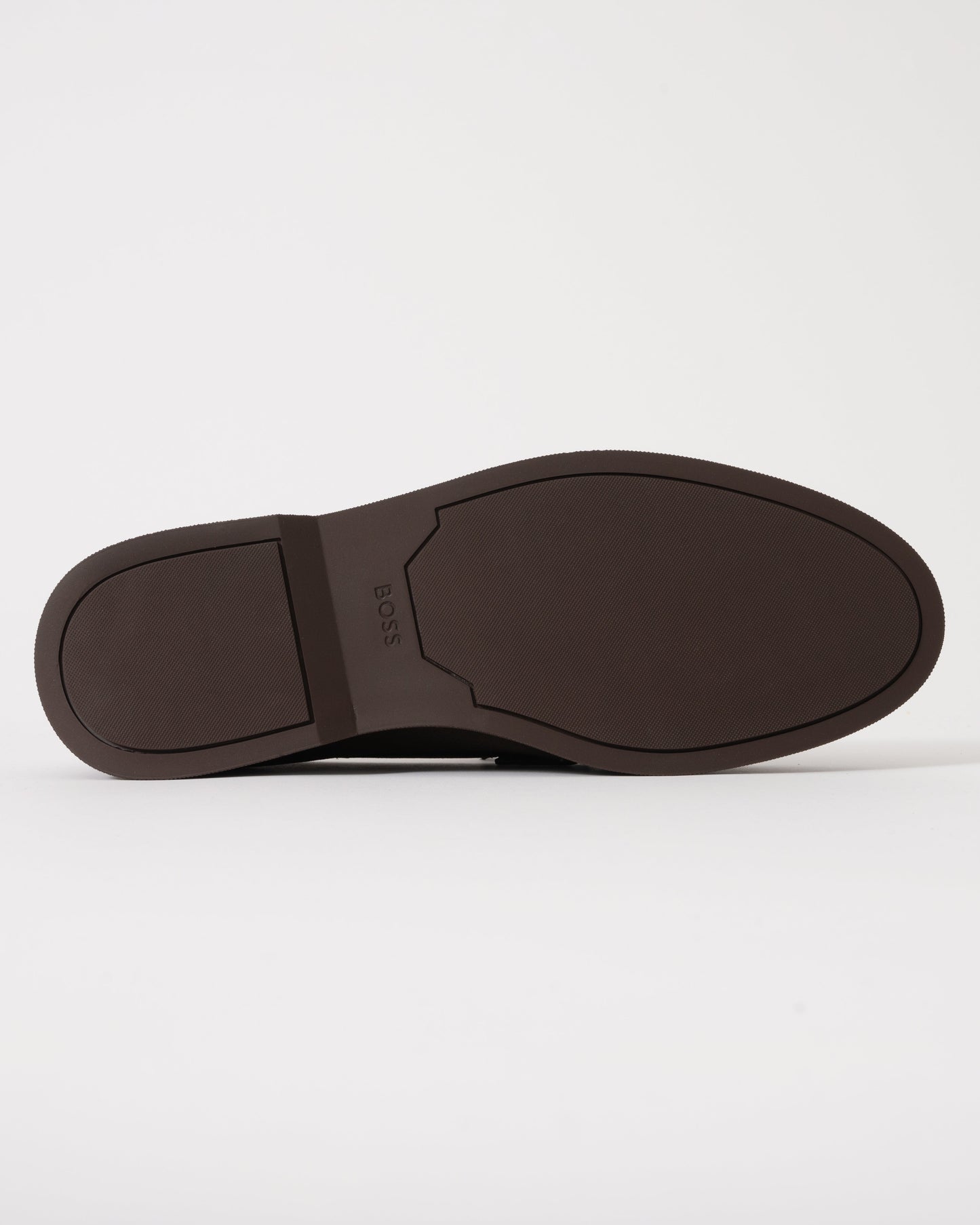 BOSS Orange Sienna Mens Suede Loafers - Dark Brown 203