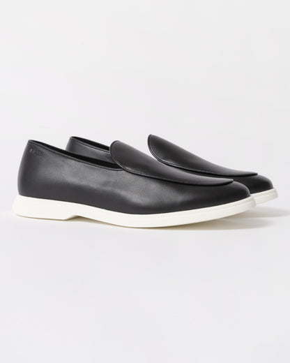 BOSS Orange Sienne Mens Italian Leather Loafers - Black 001