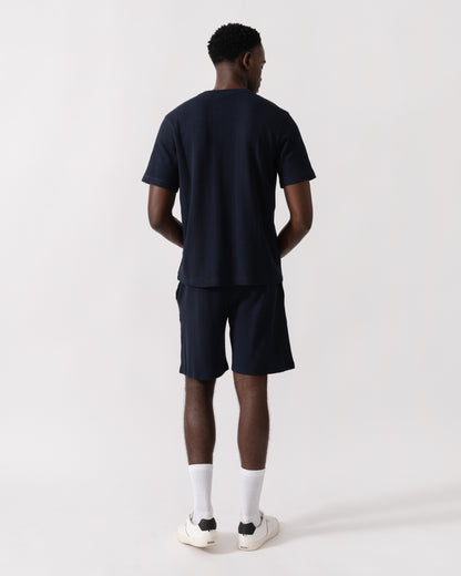 BOSS Orange Structure Mens Loungewear Shorts - Dark Blue 403