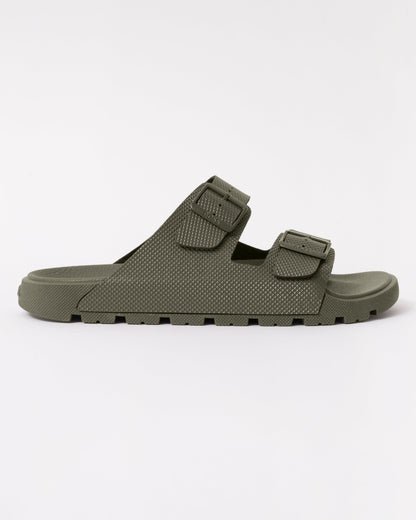 BOSS Orange Surfley Mens Twin-Strap Sandals - Dark Green 308