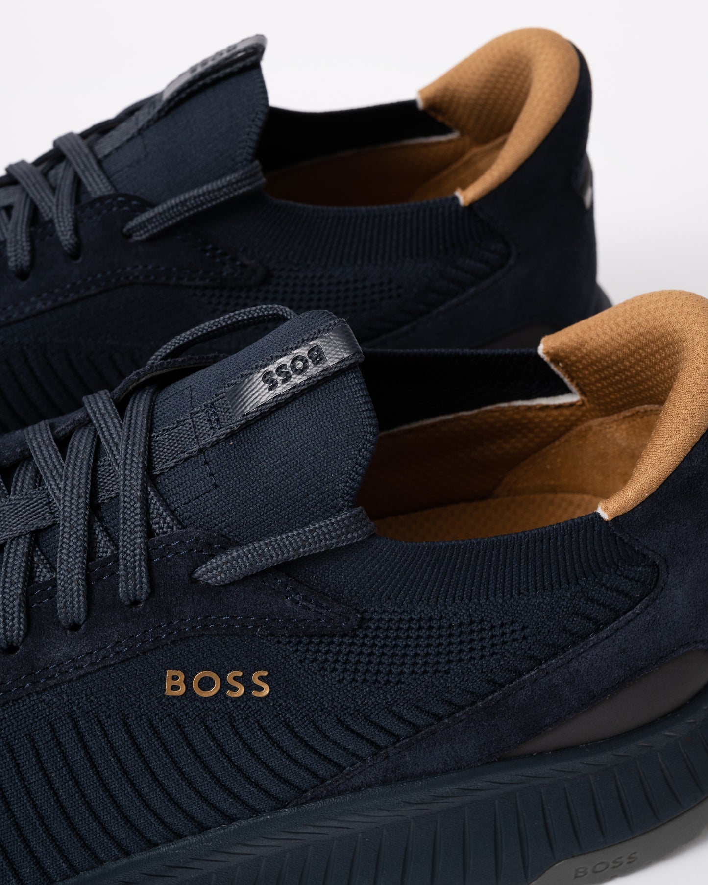 BOSS Orange TTNM EVO Mens Trainers with Knitted Uppers - Open Blue 475